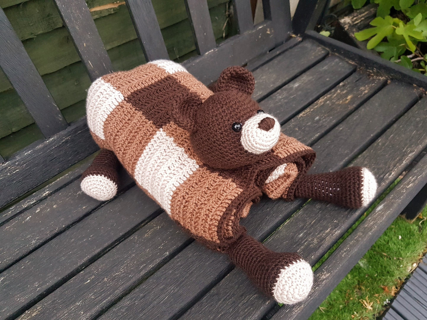 Bear Baby Blanket & Bear Lovey Baby Shower Set Crochet Patterb | Multipurpose Baby Blanket Toy Play Mat, Teddy Security Blanket Baby Shower
