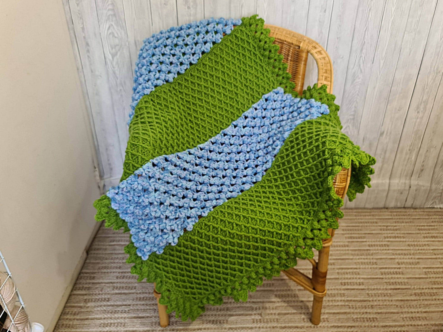 Trellis Flowers Baby Blanket Lapghan Crochet Pattern | Flower Blanket Baby Shower Gift Summer Crochet Afghan Birthday Baby Gift Christmas
