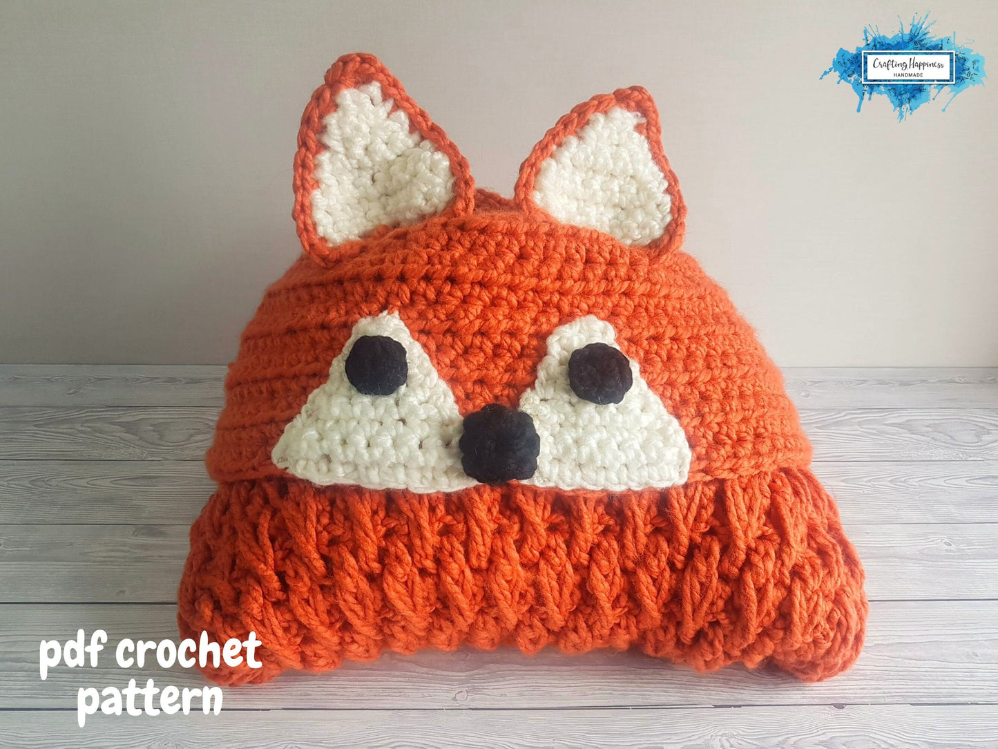 Woodland Fox Hooded Blanket For Adults & Kids Crochet Pattern | Animal Blanket With Hood | Wearable Blanket | Fox Blanket Child | Present