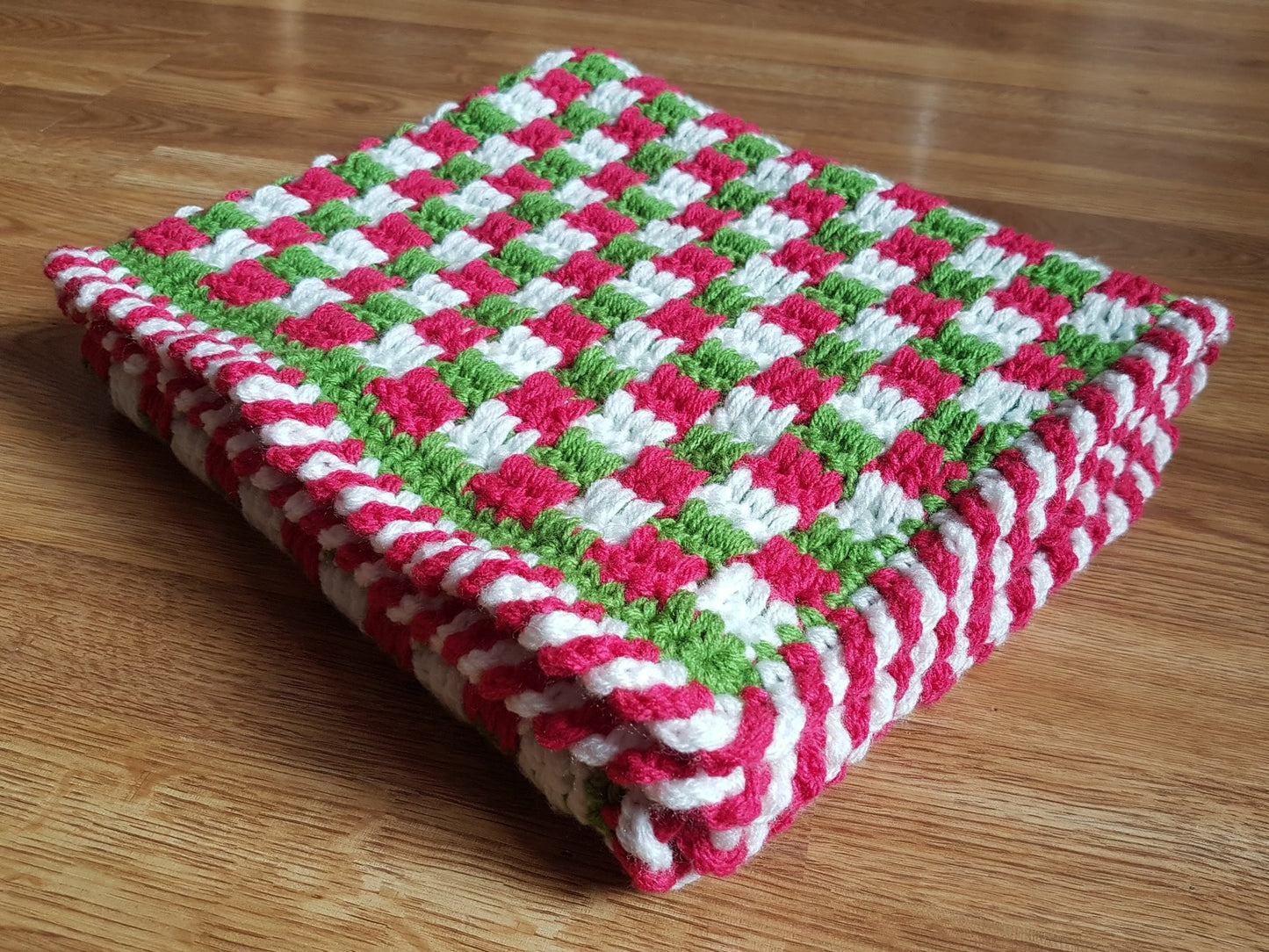 Easy Crochet Baby’s First Christmas Blanket Crochet Pattern - Simple Baby Afghan - Nursery Cot Crochet Blanket For Babies - Baby Shower Gift