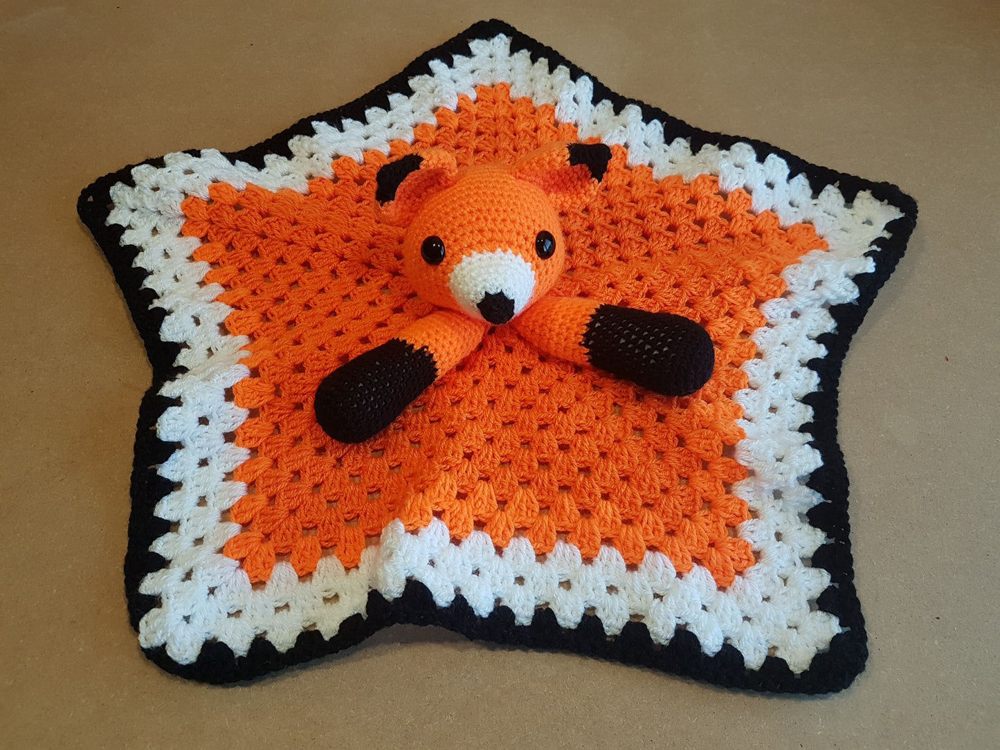 Foxy Fox Lovey Security Blanket Crochet Pattern With A Second Option For Beginners - Woodland Animal Fox Comforter - Baby Shower Gift