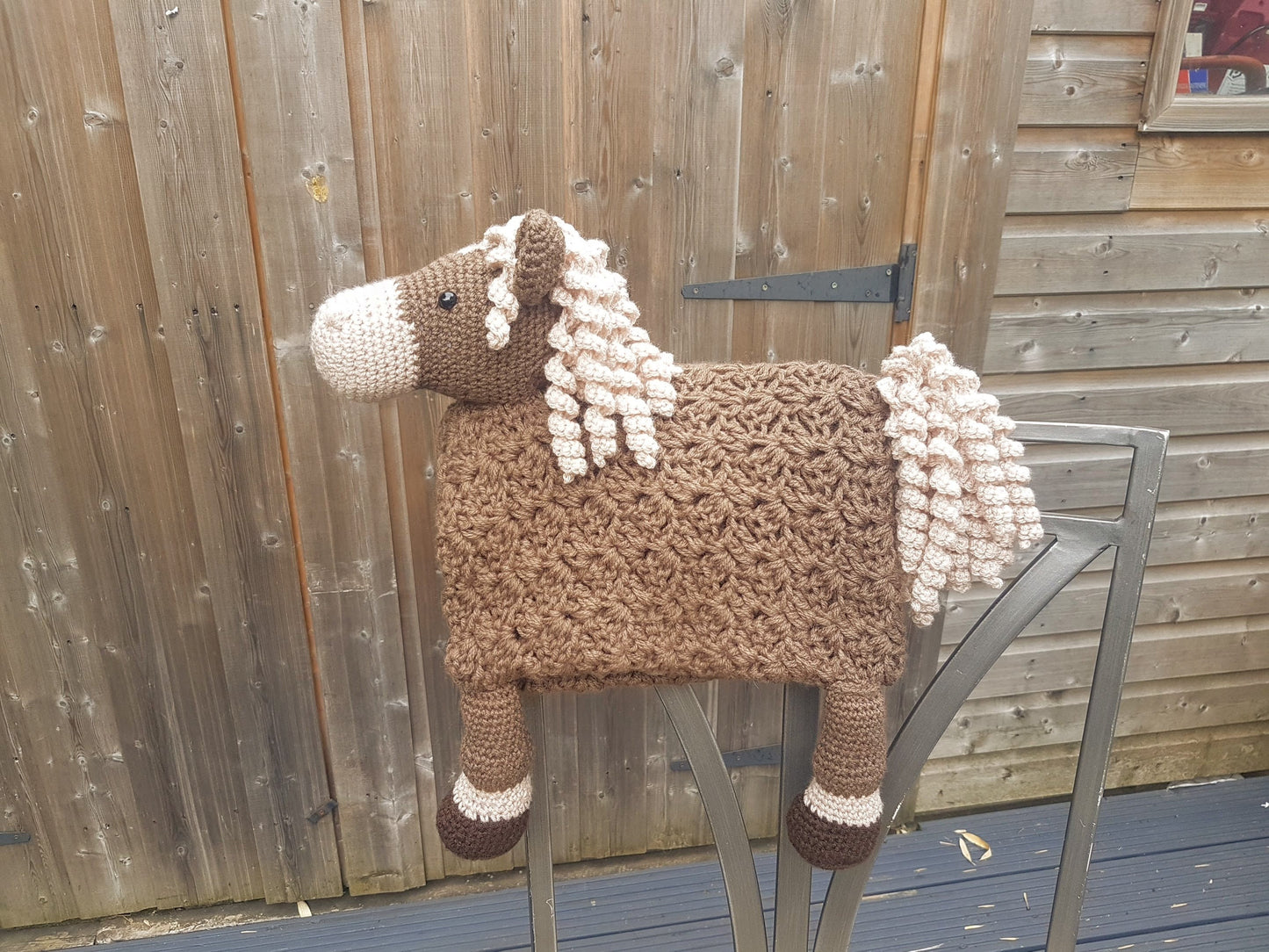3in1 Farm Horse Baby Blanket Crochet Pattern | Pram Blanket Baby Gift Farmer Gift Amigurumi Pony Toy Horse Blanket Baby Shower Gift Birthday