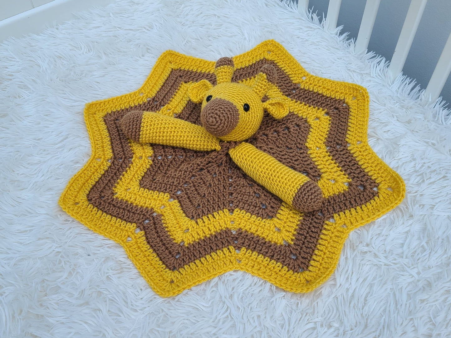Spotty The Giraffe Lovey Baby Blanket Comforter Security Blanket Crochet Pattern Baby Shower Gift Safari Giraffe Lovey Pattern Amigurumi Toy