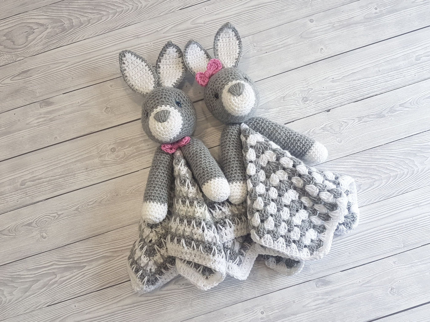 Bunny Baby Blanket & Lovey Baby Shower Set CROCHET PATTERN Multipurpose Blanket Toy Play Mat Baby Security Blanket Stroller Cot Blanket Gift