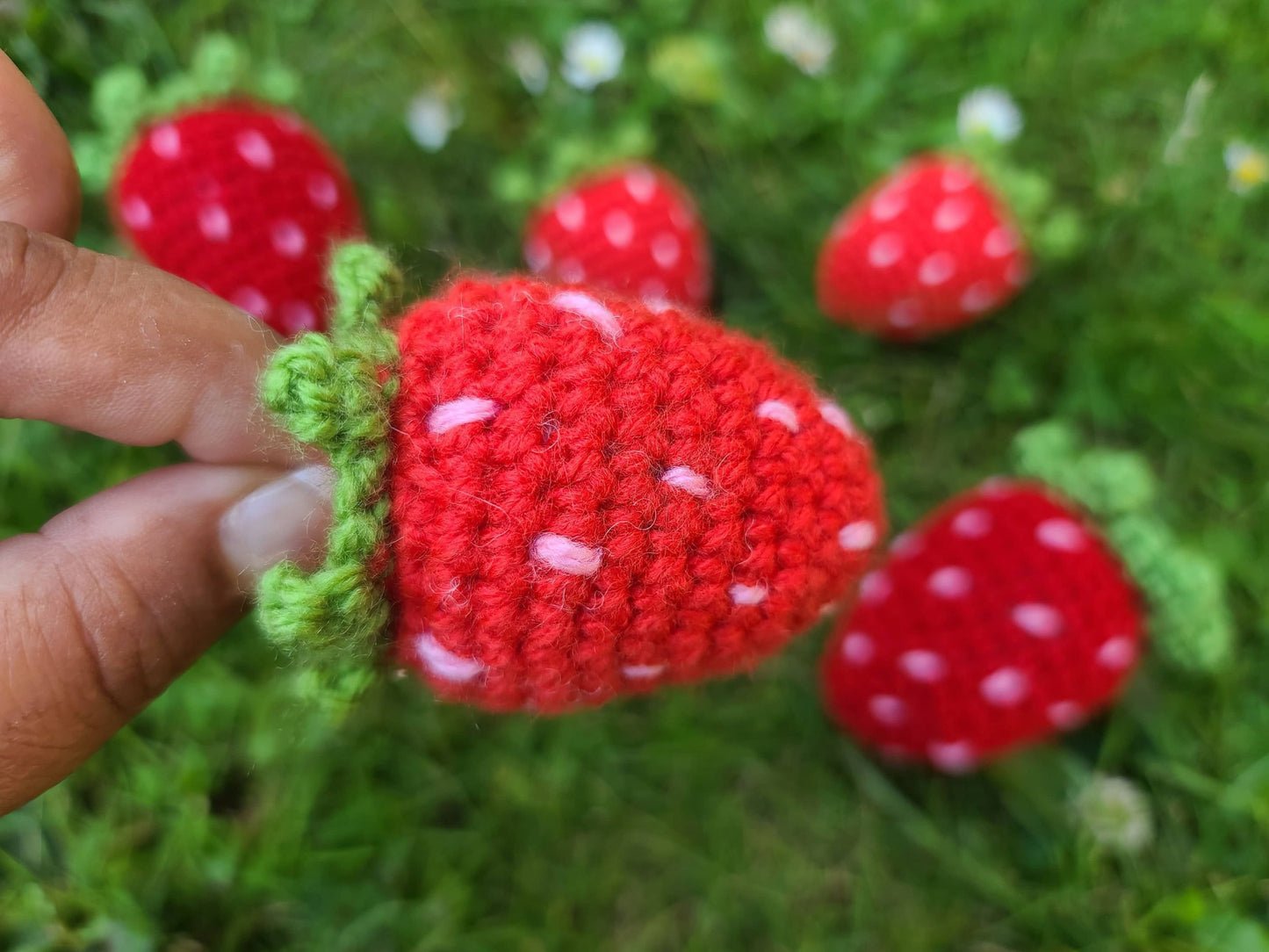 Strawberry Crochet Pattern | Amigurumi Giant Strawberry Pattern Crochet Strawberry Fruit Keychain Pattern Birthday Gift Strawberry Baby Toy