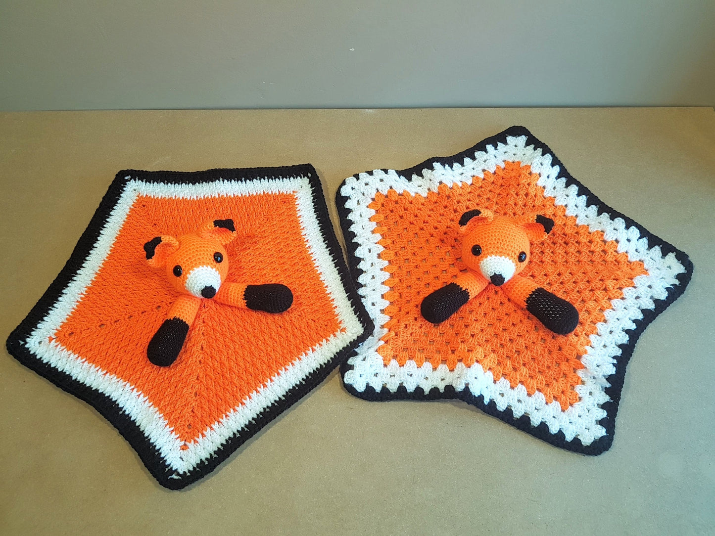 Foxy Fox Lovey Security Blanket Crochet Pattern With A Second Option For Beginners - Woodland Animal Fox Comforter - Baby Shower Gift