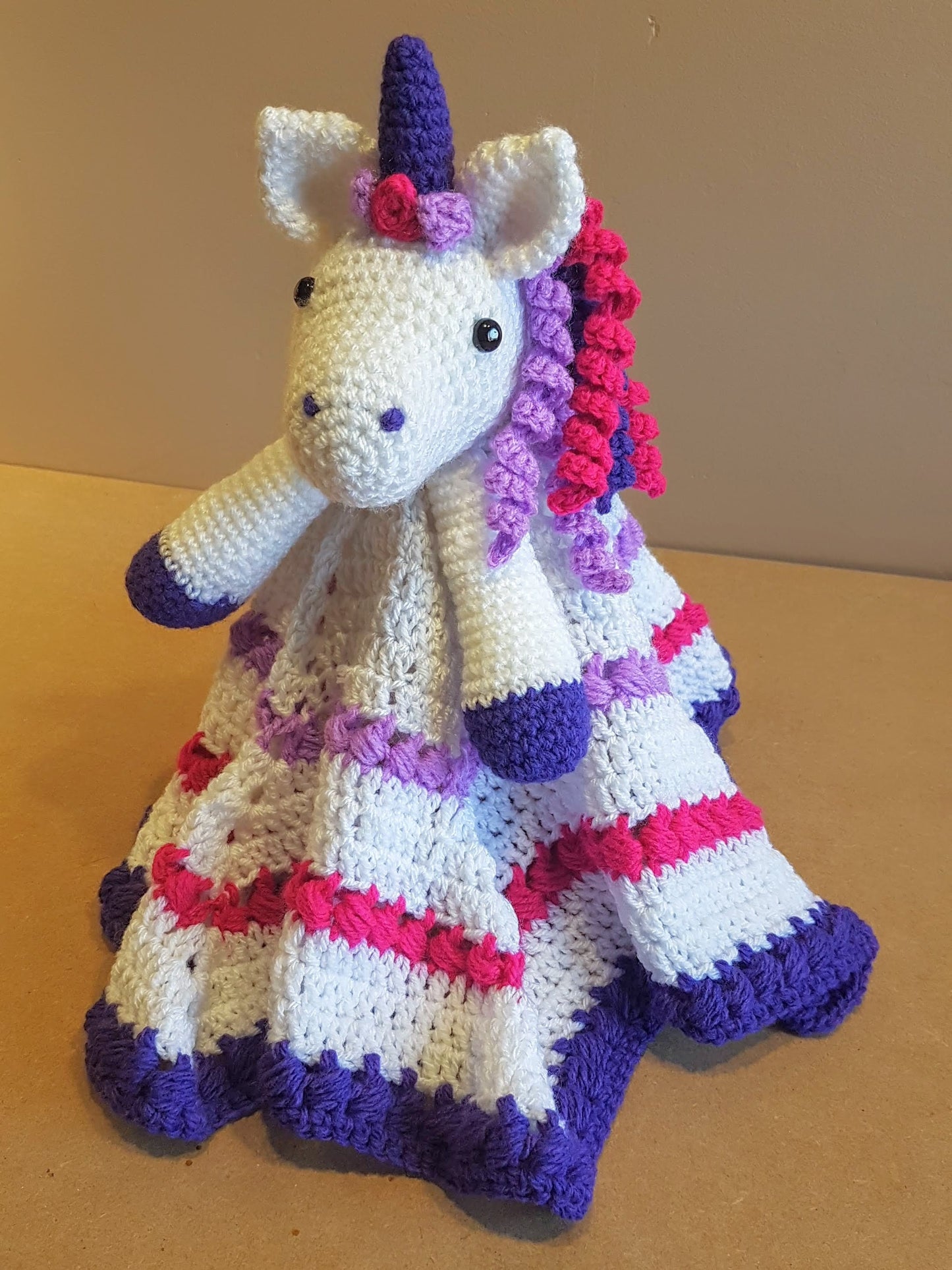 Unicorn Baby Blanket & Unicorn Lovey Baby Shower Set CROCHET PATTERN Multipurpose Baby Blanket Toy Play Mat Cot Blanket Baby Security Blanke
