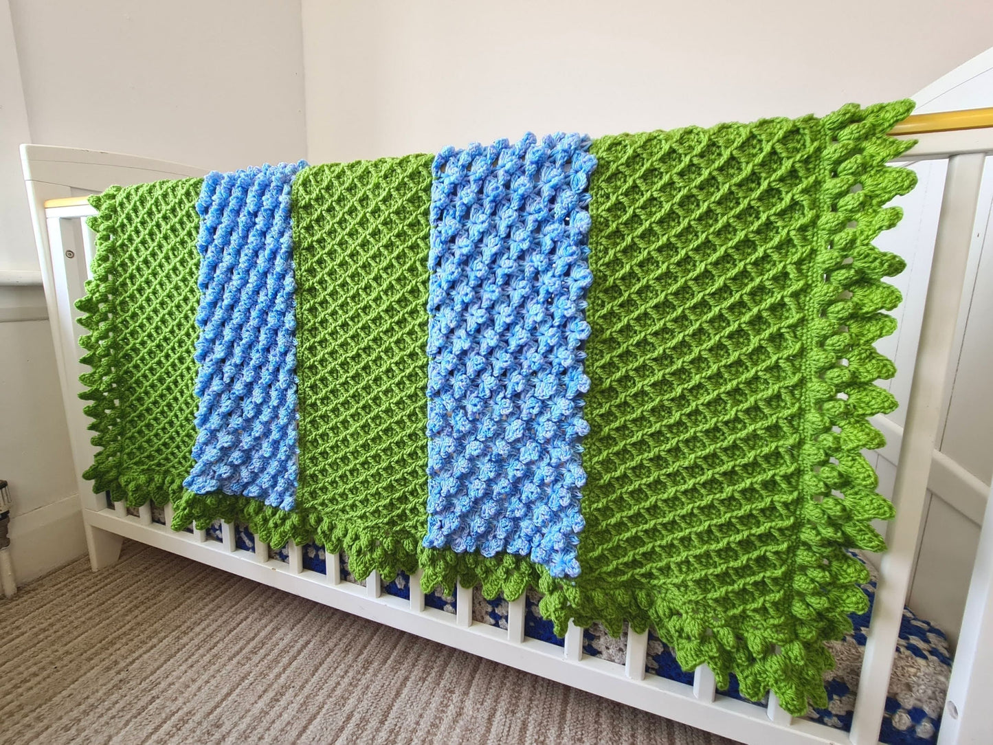 Trellis Flowers Baby Blanket Lapghan Crochet Pattern | Flower Blanket Baby Shower Gift Summer Crochet Afghan Birthday Baby Gift Christmas