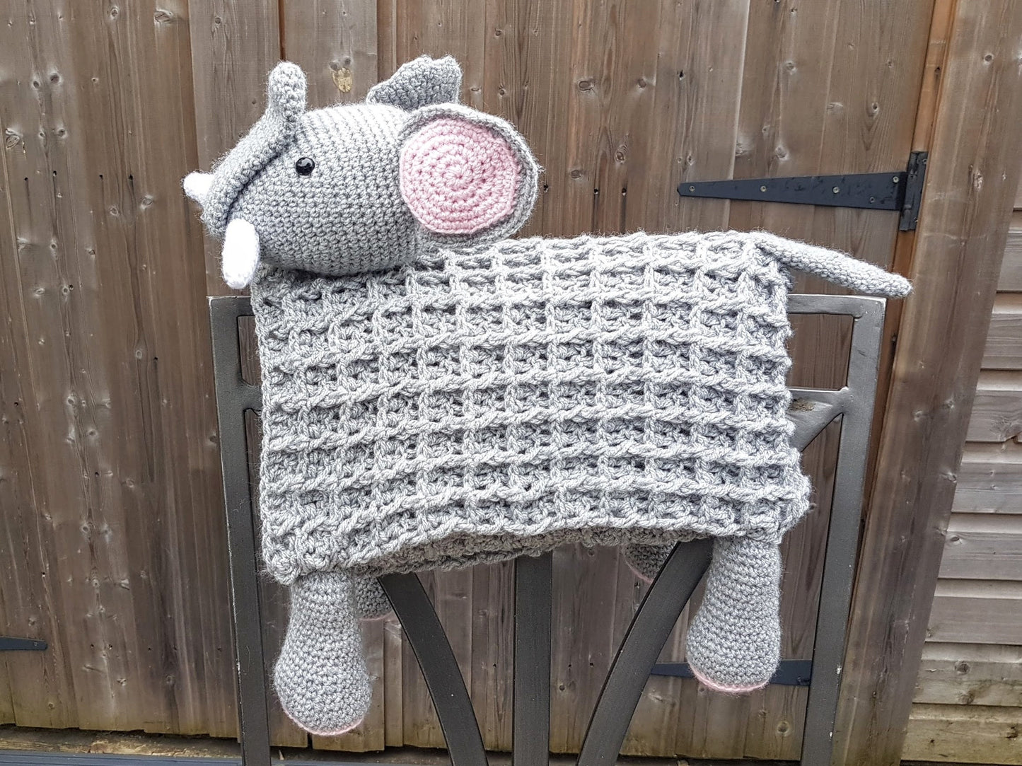 3in1 Safari Elephant Baby Blanket Crochet Pattern | Elephant Amigurumi Blanket Cuddle Play Blanket, Safari Nursery Blanket Baby Shower Gift