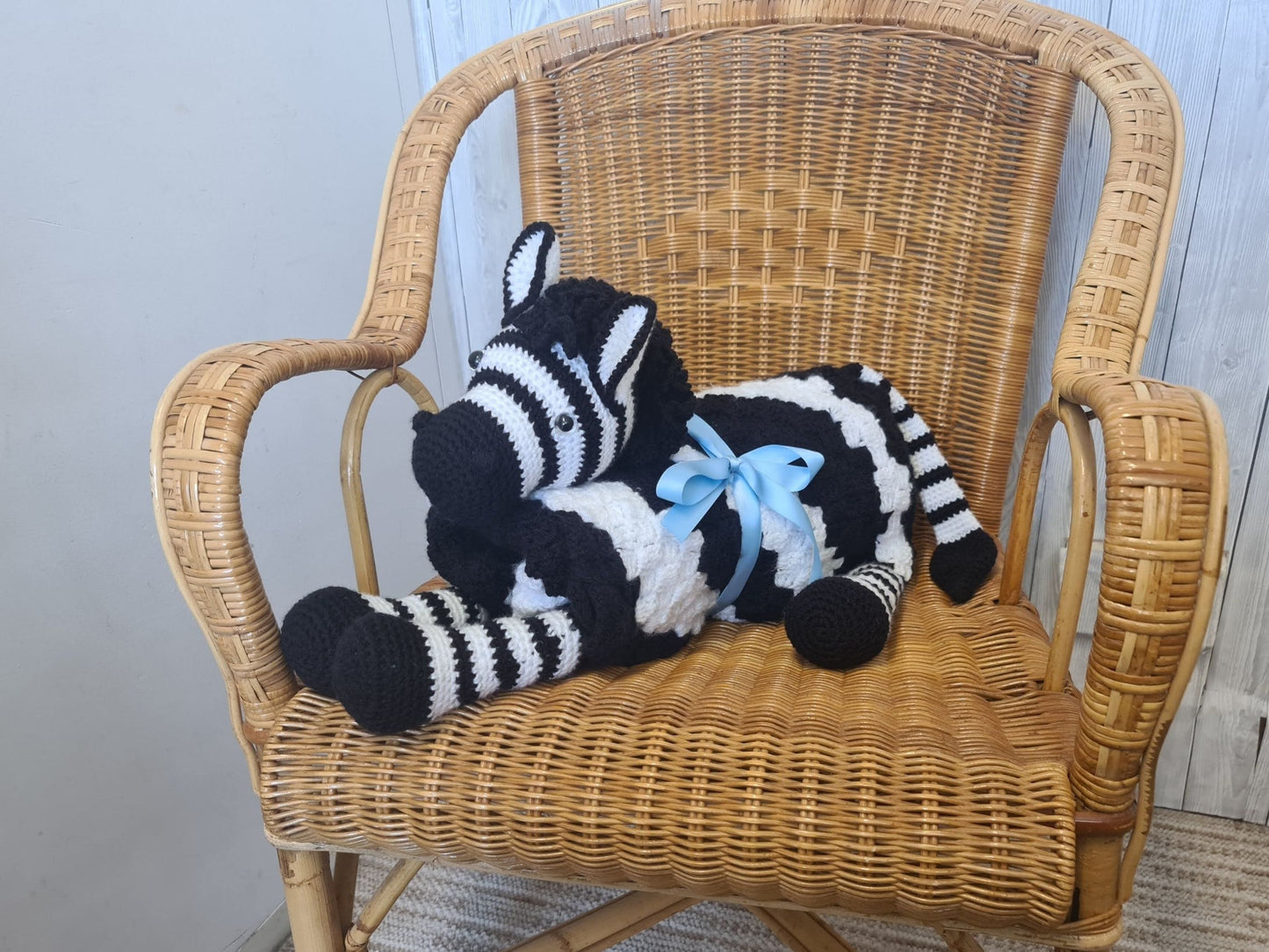 3in1 Safari Zebra Baby Blanket Toy Crochet Pattern | Stroller Pram Toy Security Blanket Lovey Baby Shower Gift Play Mat Afghan Zebra Print