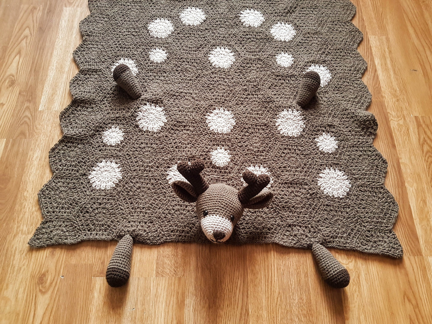 Deer Baby Blanket & Deer Lovey Baby Shower Set Crochet Patterns | Animal Baby Blanket Amigurumi Deer Snuggler Deer Blanket Baby Shower Gift
