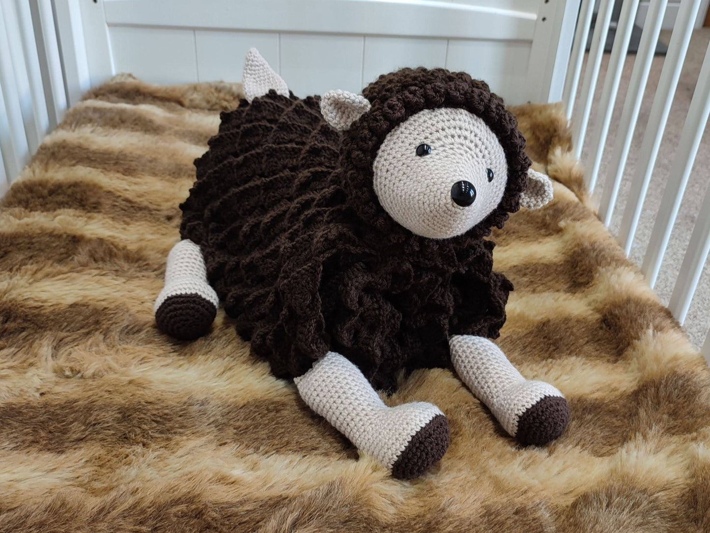 3in1 Woodland Hedgehog Baby Blanket Crochet Pattern Pram Toy Blanket Lovey Hedgehog Bear Baby Shower Baby Gift Birthday Nursery Blanket Toy