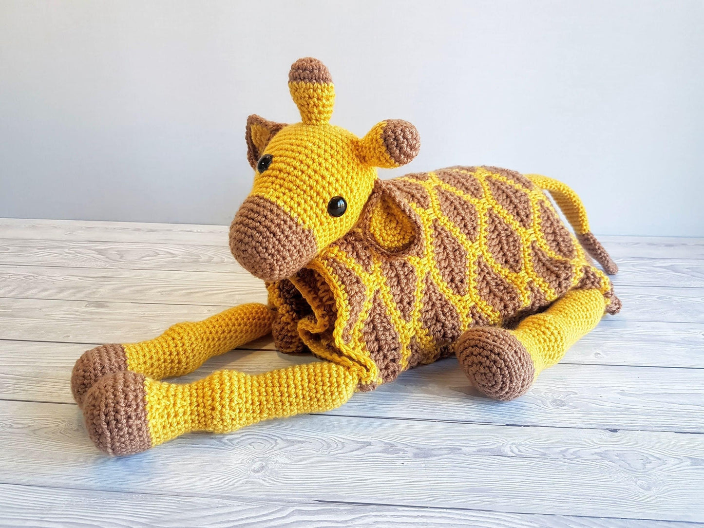 Giraffe Baby Blanket & Lovey Baby Shower Set CROCHET PATTERN | Giraffe Cot Blanket + Amigurumi Giraffe Comforter Pattern | Crochet Baby Gift