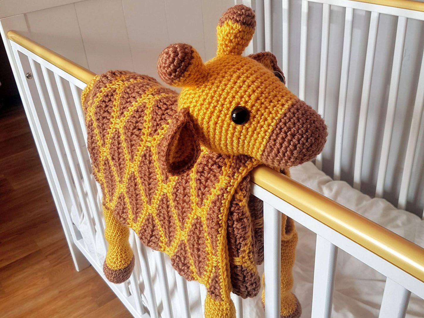 3in1 Safari Giraffe Folding Baby Blanket Crochet Pattern | Stroller Pram Toy Security Blanket Lovey | Baby Shower Gift For Boy Girl Present