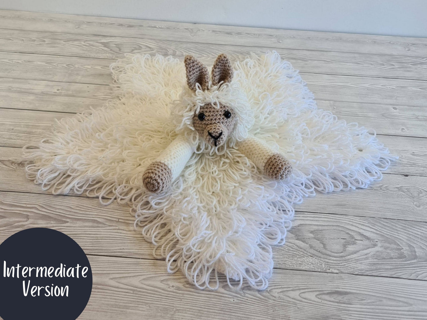 Lola & Luis Llama Lovey Blanket Crochet Patterns | Security Blanket Baby Shower Gift Alpaca Baby Lovey Cuddle Play Toy Amigurumi Baby Llama