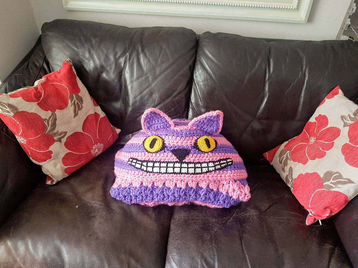 2 in 1 Hooded Cheshire Cat Blanket in Adult and Child Sizes CROCHET PATTERN Wearable Blanket Halloween Costume Birthday Gift Pink Cat Afghan