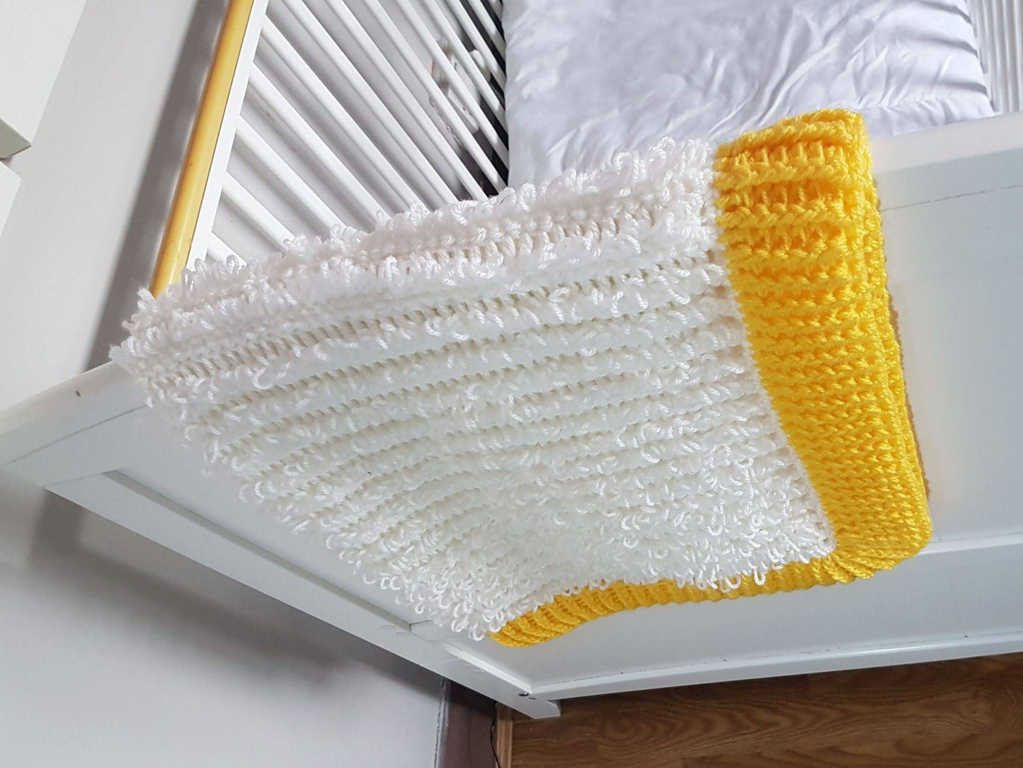 Loops & Ridges Baby Blanket Lapghan Crochet Pattern | Loopy Blanket Baby Shower Gift Simple Easy Blanket Baby Gift Boy Christmas Birthday