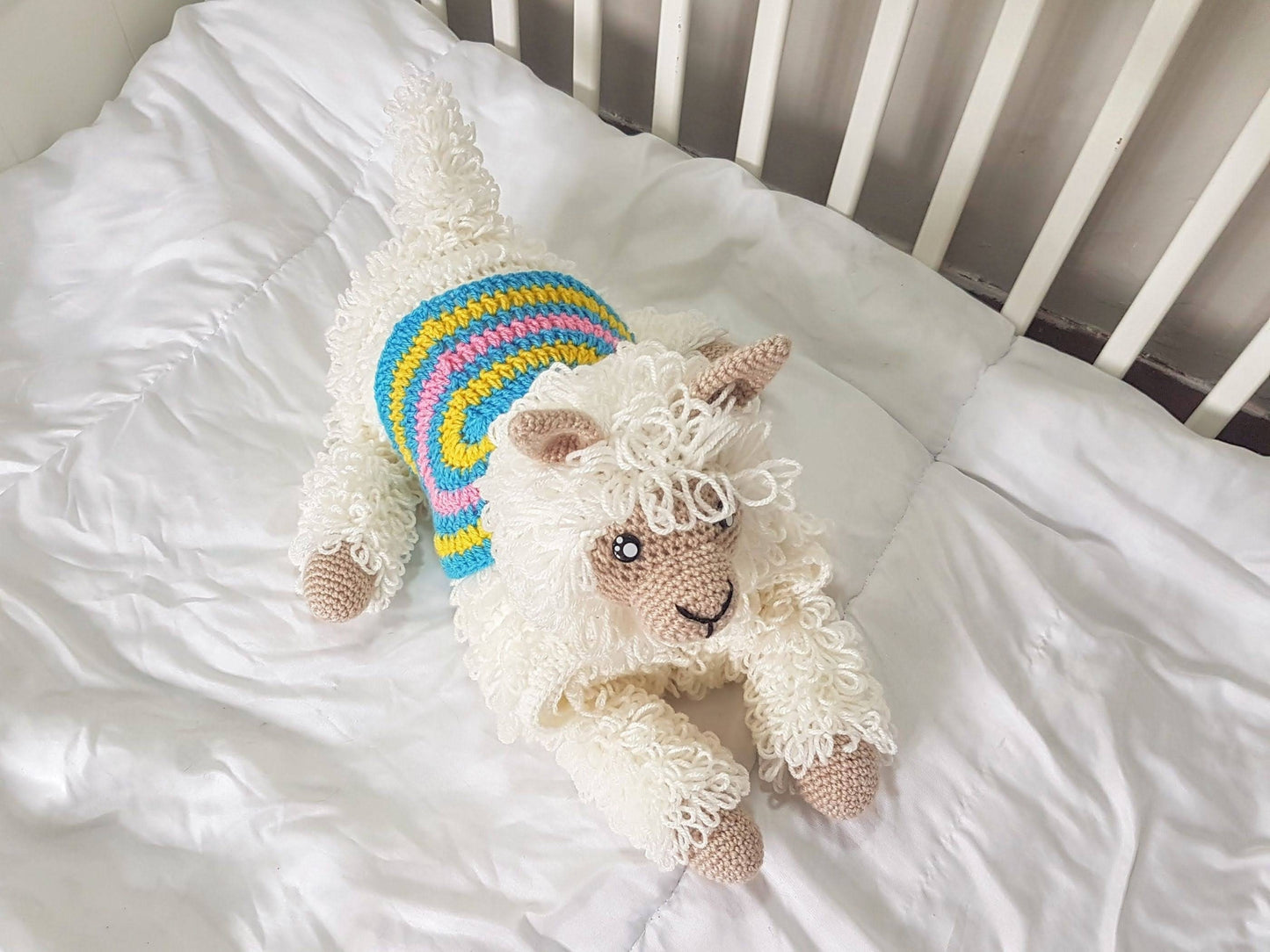3in1 Llama Baby Blanket Crochet Pattern | Alpaca Llama Blanket Stroller Pram Toy Security Blanket Lovey Baby Shower Gift Boy Amigurumi Llama