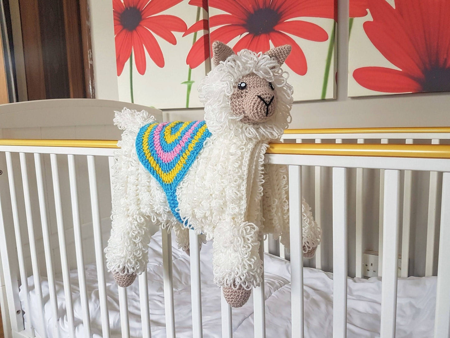 3in1 Llama Baby Blanket Crochet Pattern | Alpaca Llama Blanket Stroller Pram Toy Security Blanket Lovey Baby Shower Gift Boy Amigurumi Llama