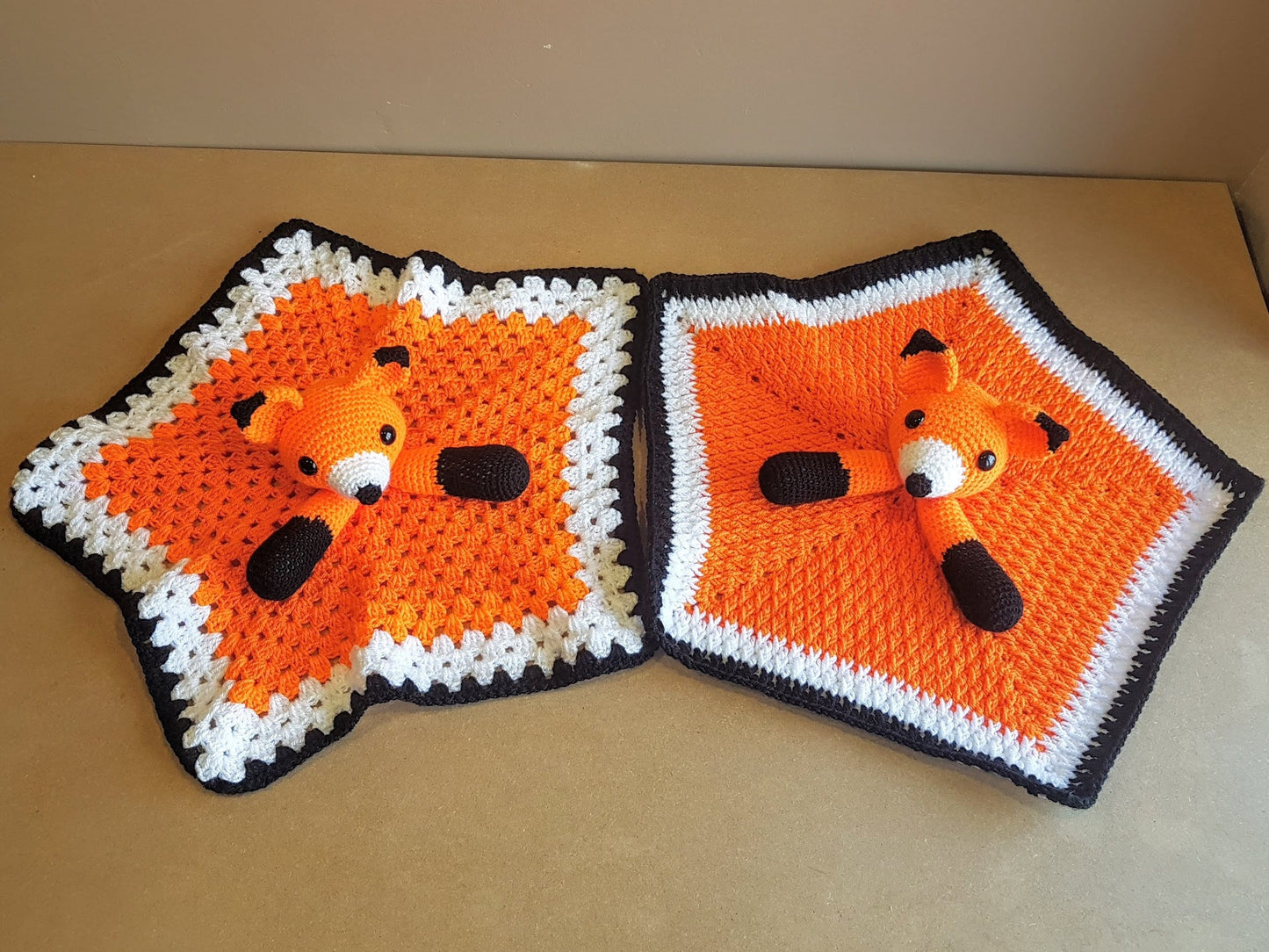 Foxy Fox Lovey Security Blanket Crochet Pattern With A Second Option For Beginners - Woodland Animal Fox Comforter - Baby Shower Gift