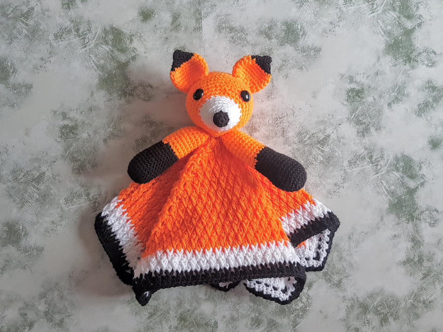 Foxy Fox Lovey Security Blanket Crochet Pattern With A Second Option For Beginners - Woodland Animal Fox Comforter - Baby Shower Gift