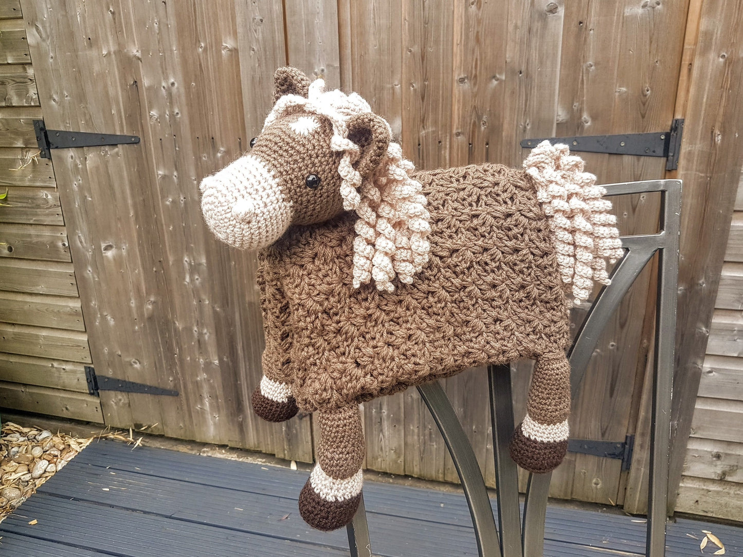 3in1 Farm Horse Baby Blanket Crochet Pattern | Pram Blanket Baby Gift Farmer Gift Amigurumi Pony Toy Horse Blanket Baby Shower Gift Birthday