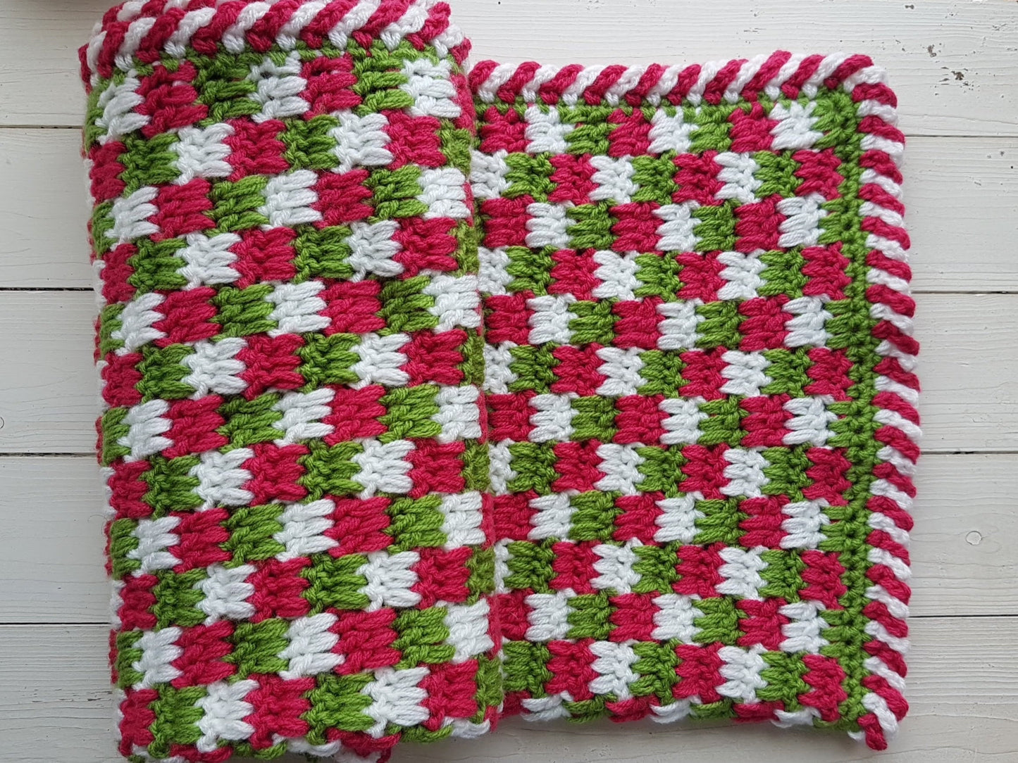 Easy Crochet Baby’s First Christmas Blanket Crochet Pattern - Simple Baby Afghan - Nursery Cot Crochet Blanket For Babies - Baby Shower Gift