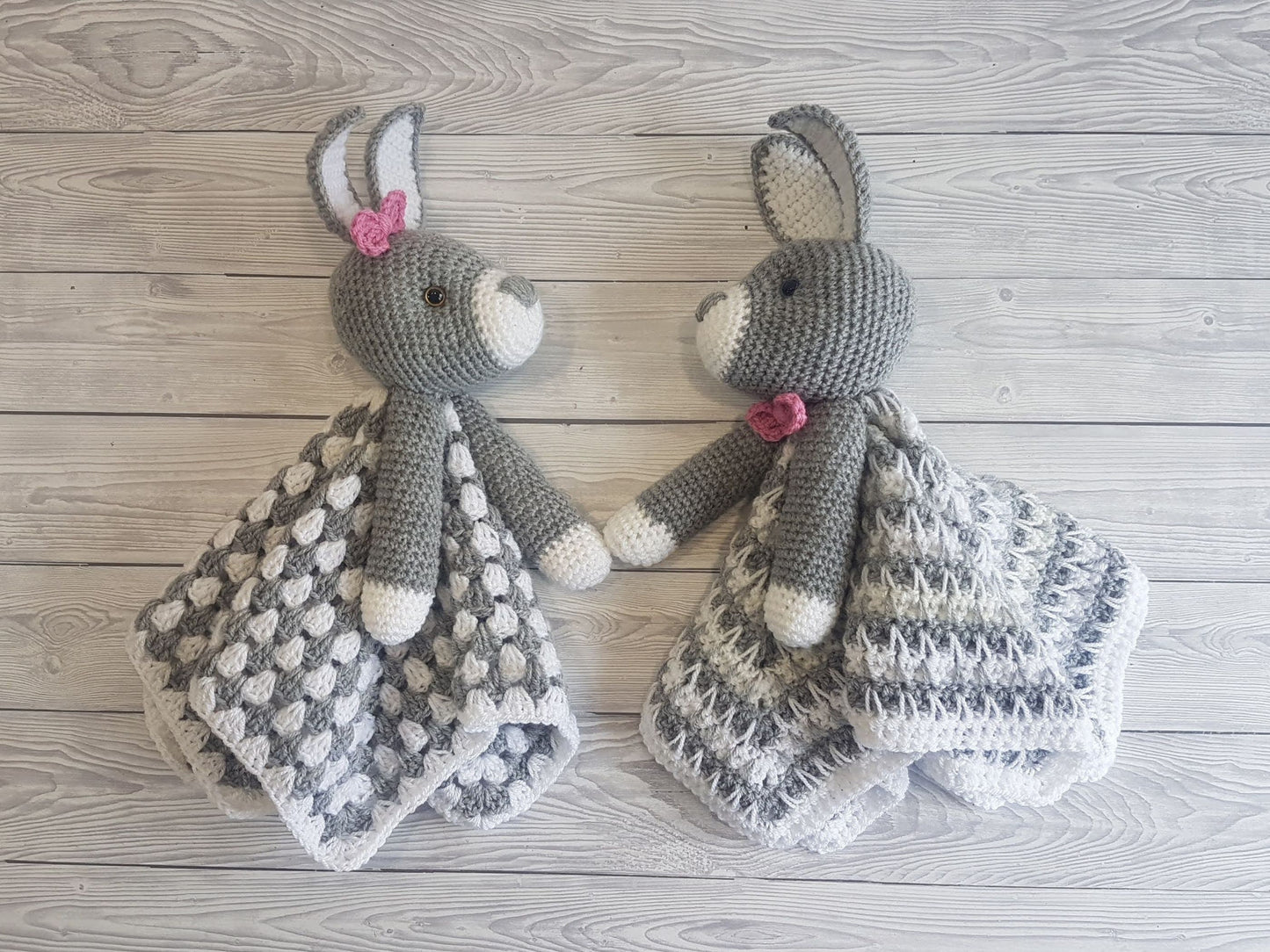 Bunny Baby Blanket & Lovey Baby Shower Set CROCHET PATTERN Multipurpose Blanket Toy Play Mat Baby Security Blanket Stroller Cot Blanket Gift