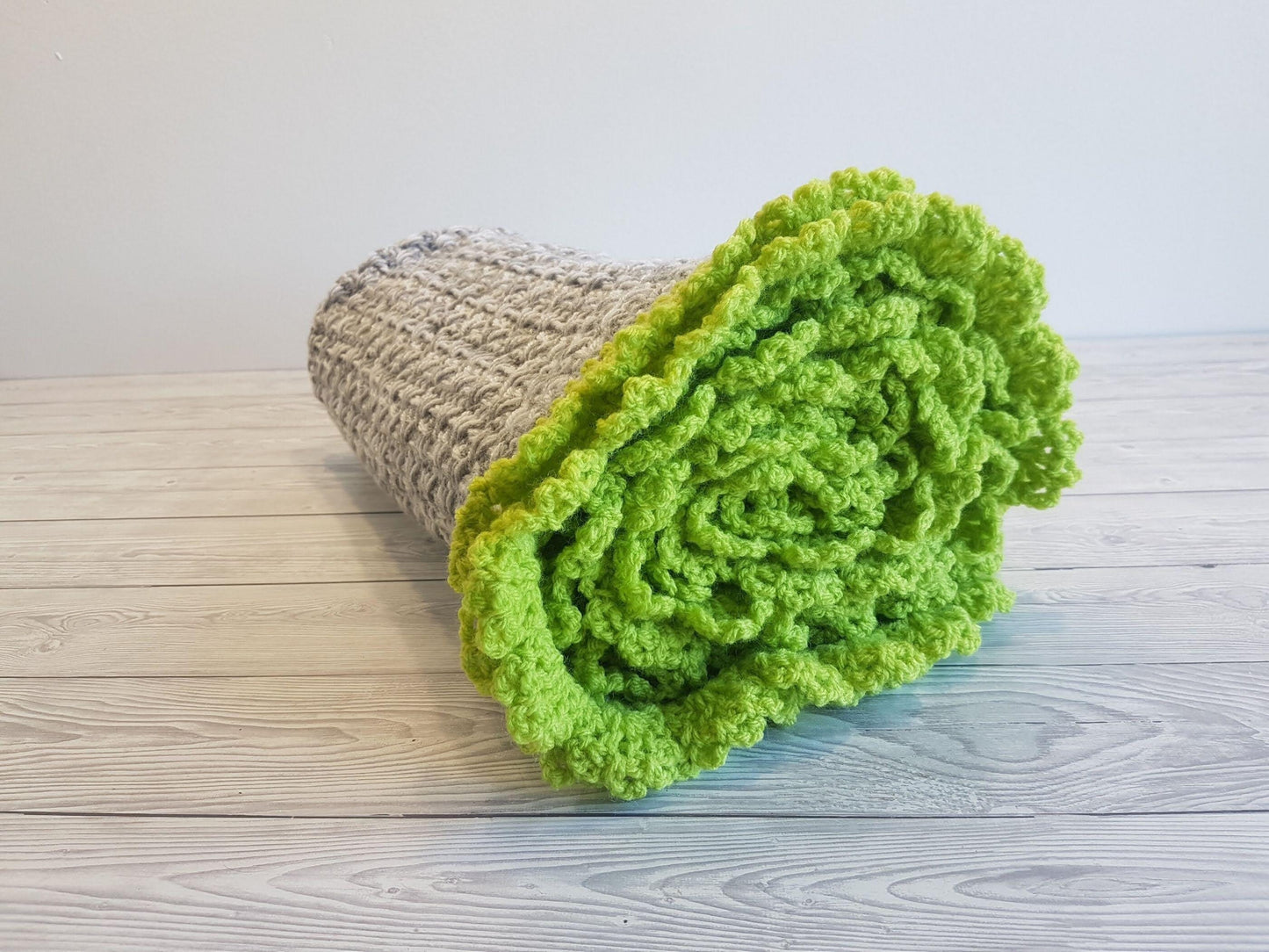 Spring Vibes Baby Blanket Lapghan Crochet Pattern | Scallops Blanket Baby Shower Gift Simple Easy Blanket Baby Gift Boy Christmas Birthday