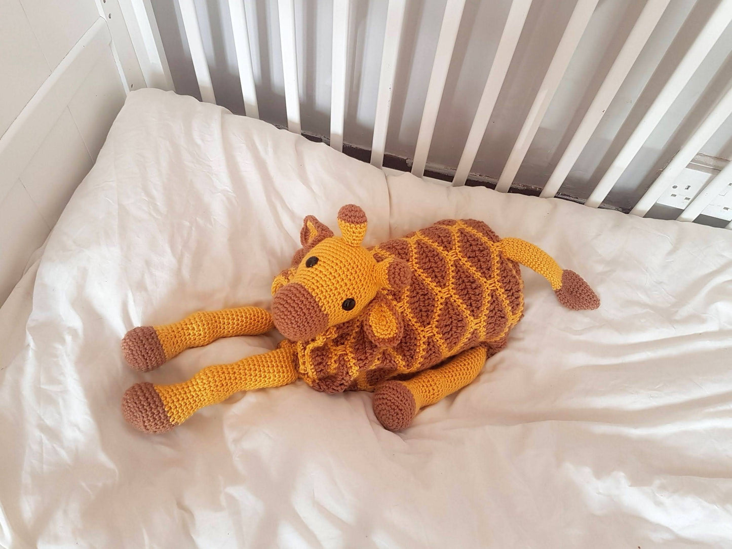 3in1 Safari Giraffe Folding Baby Blanket Crochet Pattern | Stroller Pram Toy Security Blanket Lovey | Baby Shower Gift For Boy Girl Present