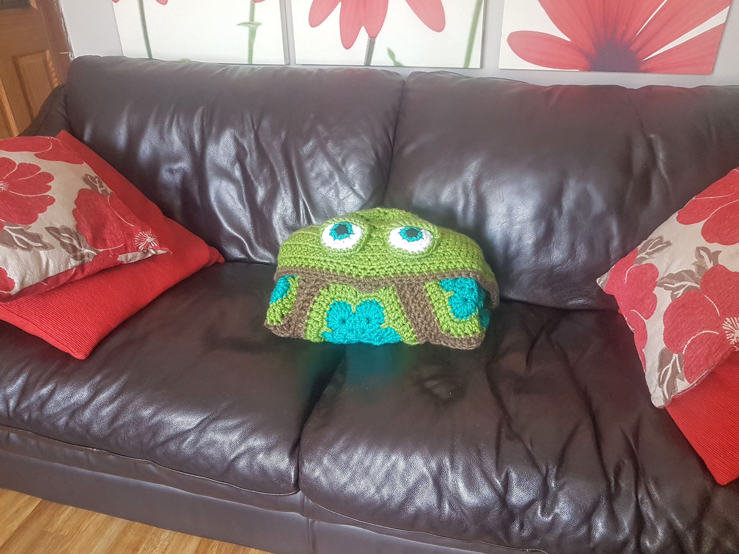 2 in 1 Sea Turtle Tortoise Hooded Blanket in Adult and Child Sizes Crochet Pattern - Baby Gift Marine Animals African Flower Granny Hexagon
