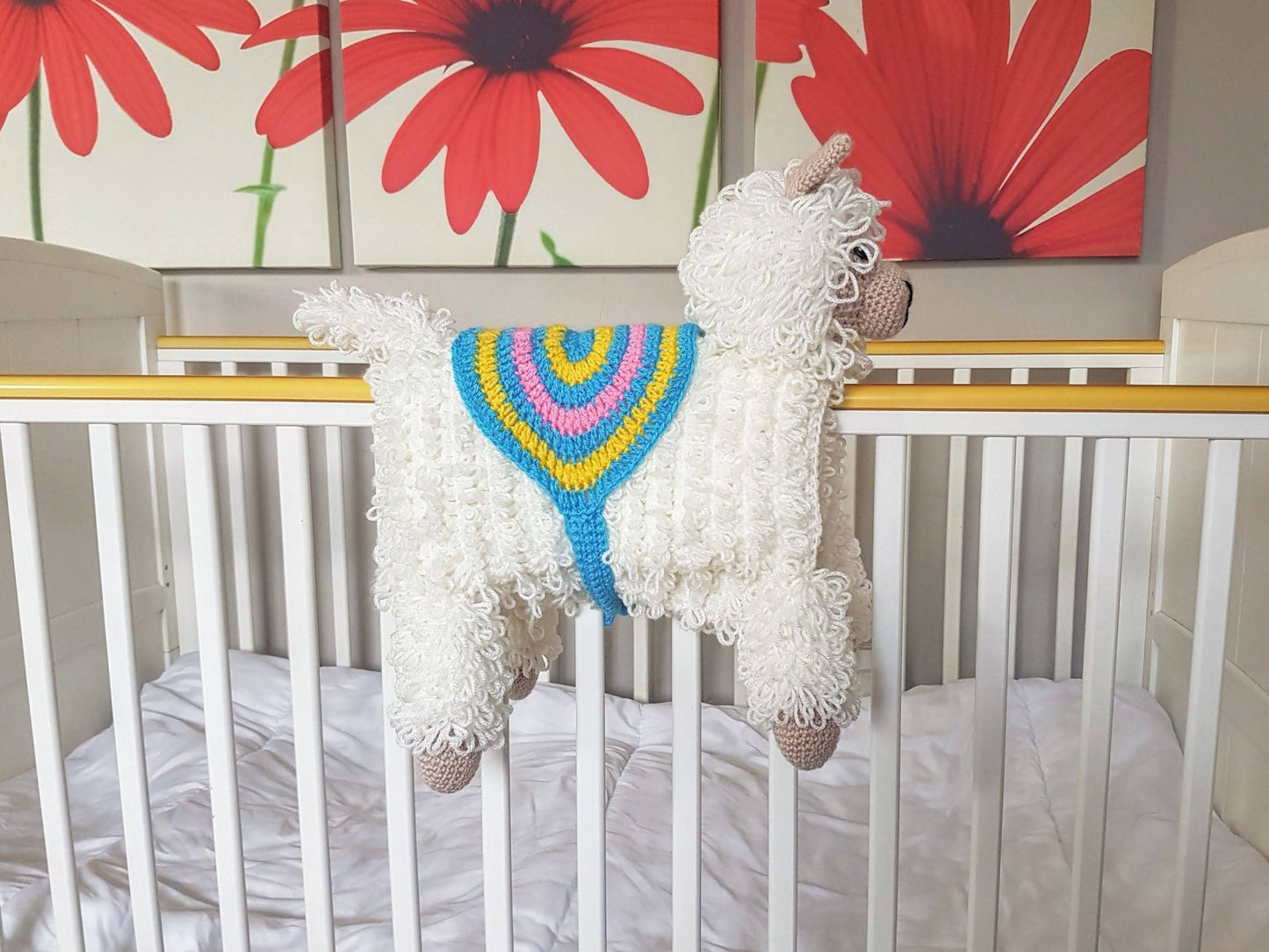 Llama Baby Blanket & 2 Lovey Baby Shower Gift CROCHET PATTERN Multipurpose Blanket Toy Play Mat Baby Security Blanket Stroller Cot Blanket