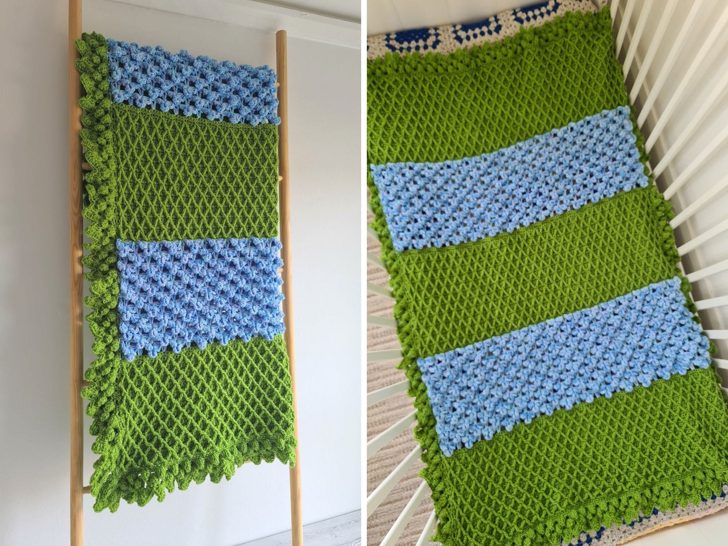 Trellis Flowers Baby Blanket Lapghan Crochet Pattern | Flower Blanket Baby Shower Gift Summer Crochet Afghan Birthday Baby Gift Christmas