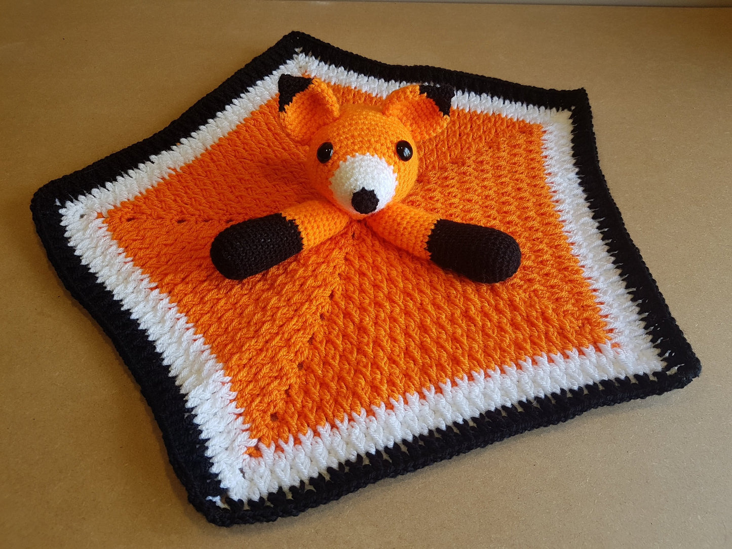 Foxy Fox Lovey Security Blanket Crochet Pattern With A Second Option For Beginners - Woodland Animal Fox Comforter - Baby Shower Gift