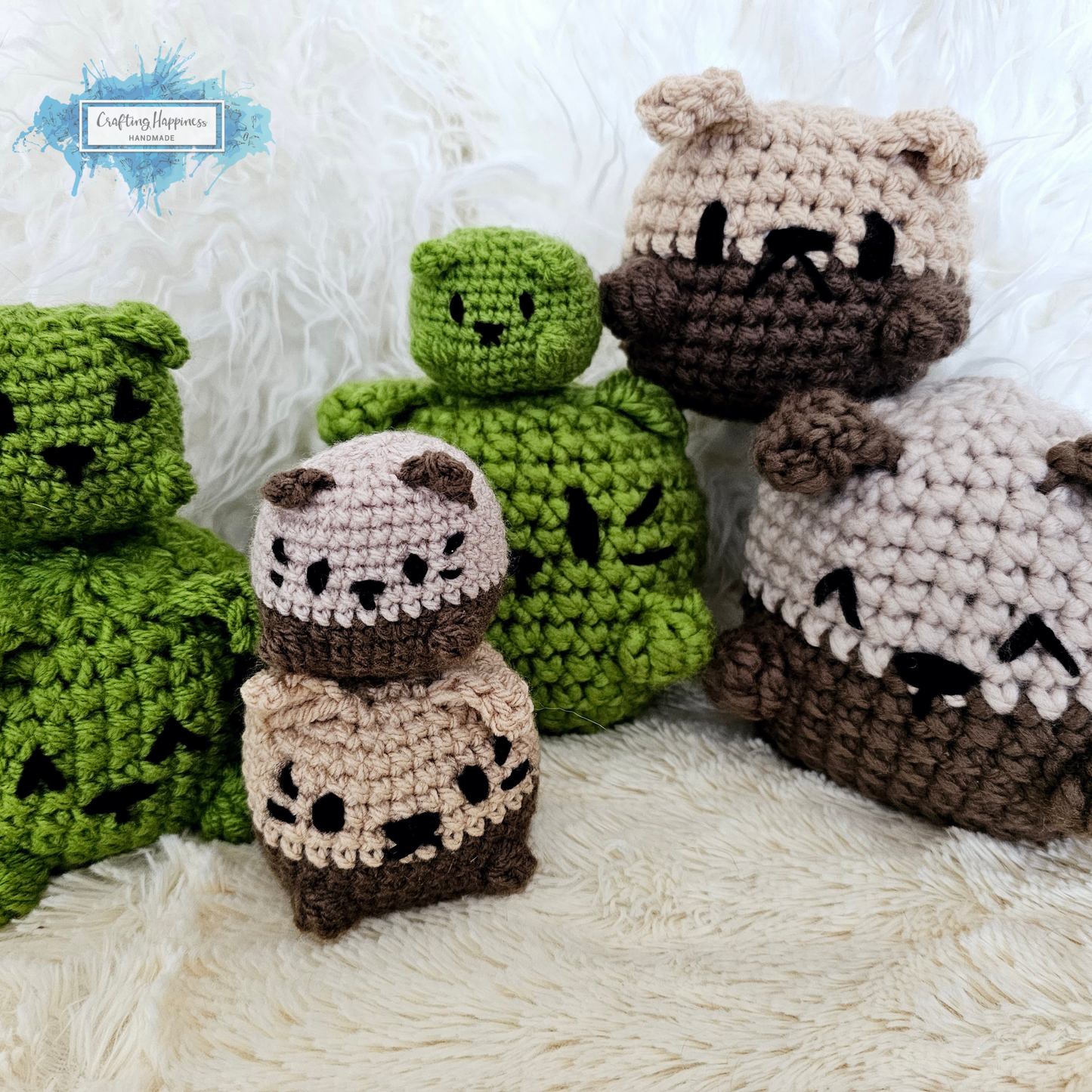 No Sew Cats & Dogs Crochet Pattern In 4 Sizes | Giant Amigurumi Plushie, Amigurumi Animals Toy, Baby Shower Gift, Companion For Baby, Cuddly