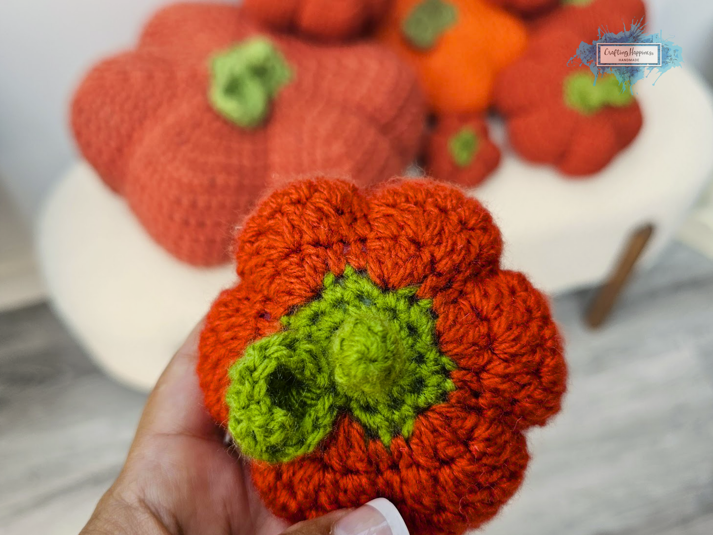 No Sew Pumpkin Crochet Pattern In 4 Variations for 4 Sizes | Giant Pumpkin Decor, Pumpkin Cuddle Toy, Shelf Decor, Fall Ornament, Bag Charm