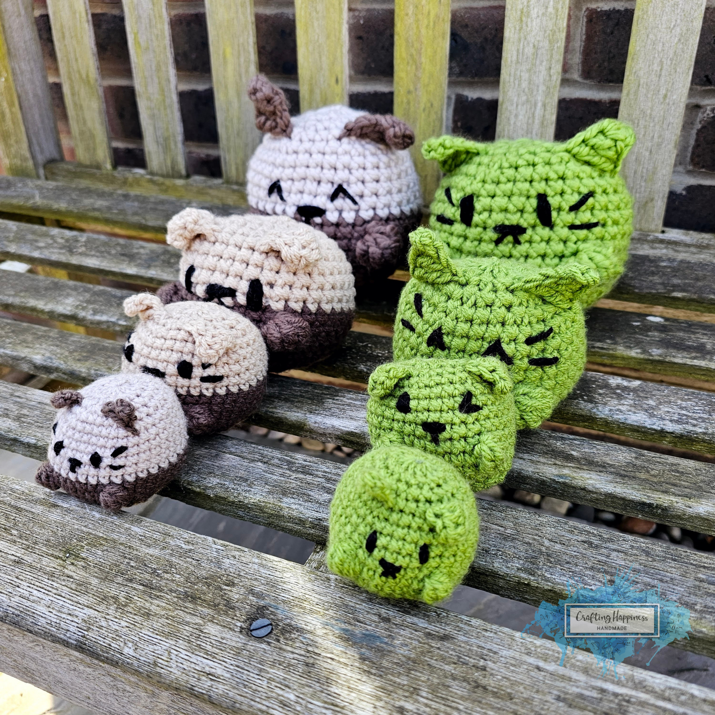 No Sew Cats & Dogs Crochet Pattern In 4 Sizes | Giant Amigurumi Plushie, Amigurumi Animals Toy, Baby Shower Gift, Companion For Baby, Cuddly