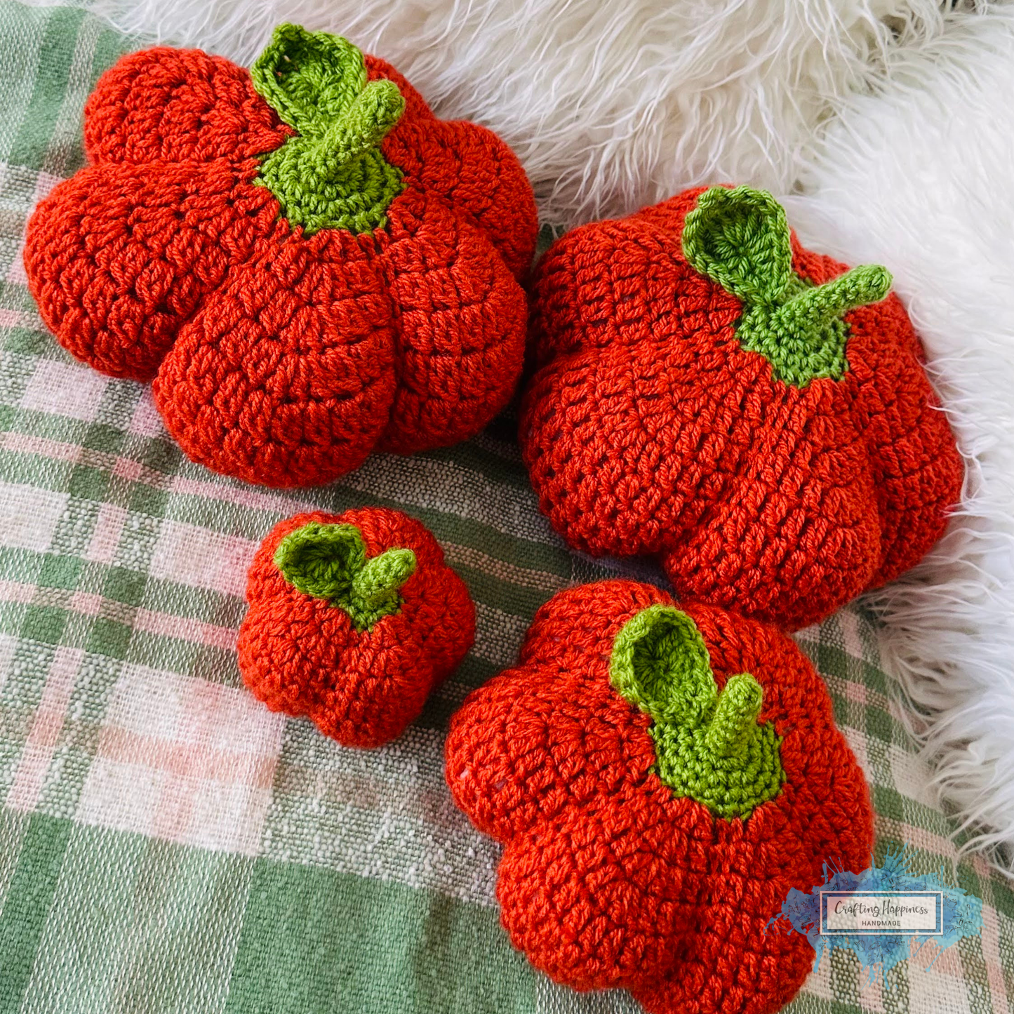 No Sew Pumpkin Crochet Pattern In 4 Variations for 4 Sizes | Giant Pumpkin Decor, Pumpkin Cuddle Toy, Shelf Decor, Fall Ornament, Bag Charm