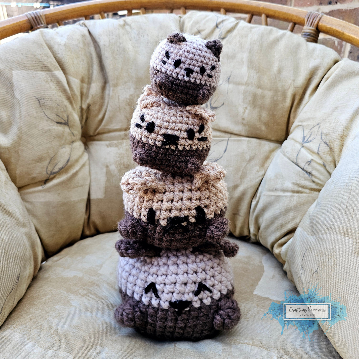 No Sew Cats & Dogs Crochet Pattern In 4 Sizes | Giant Amigurumi Plushie, Amigurumi Animals Toy, Baby Shower Gift, Companion For Baby, Cuddly
