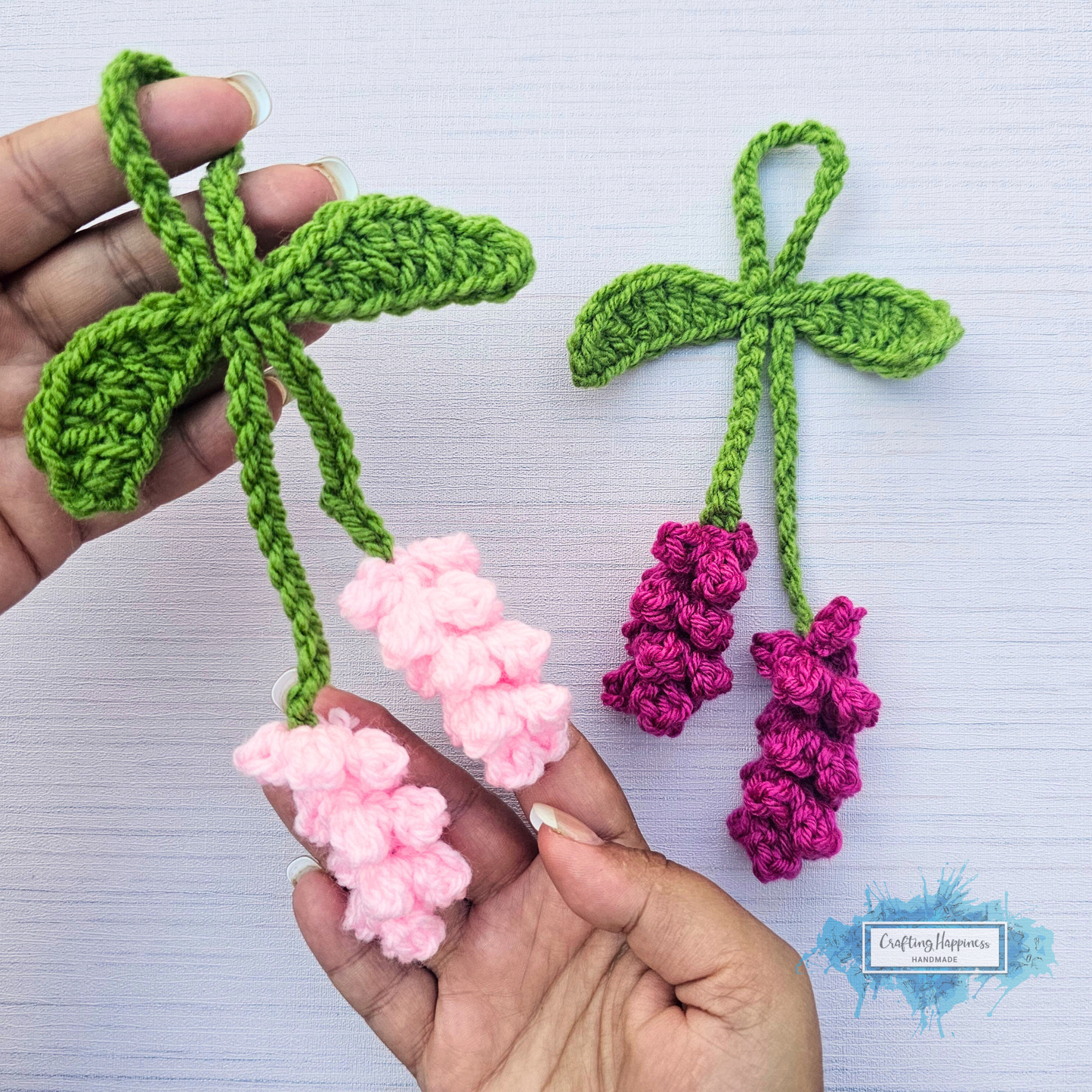 Lovely Flower Bloom Charms Car Hanging Crochet Patterns Bundle | For Her Bag Charm, Keychain, Bell Flower, Rose, Lily Of Valley, Calla Lily