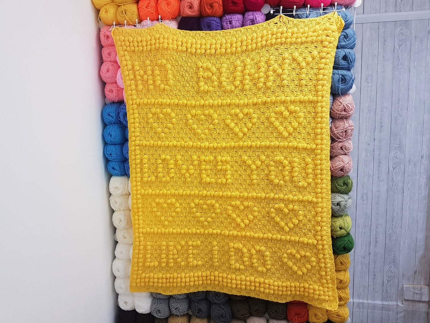 No Bunny Loves You Like I Do C2C Baby Blanket Pattern w/ Written Pattern & Large Graph | C2C Afghan Pattern Love Message Baby Shower Gift