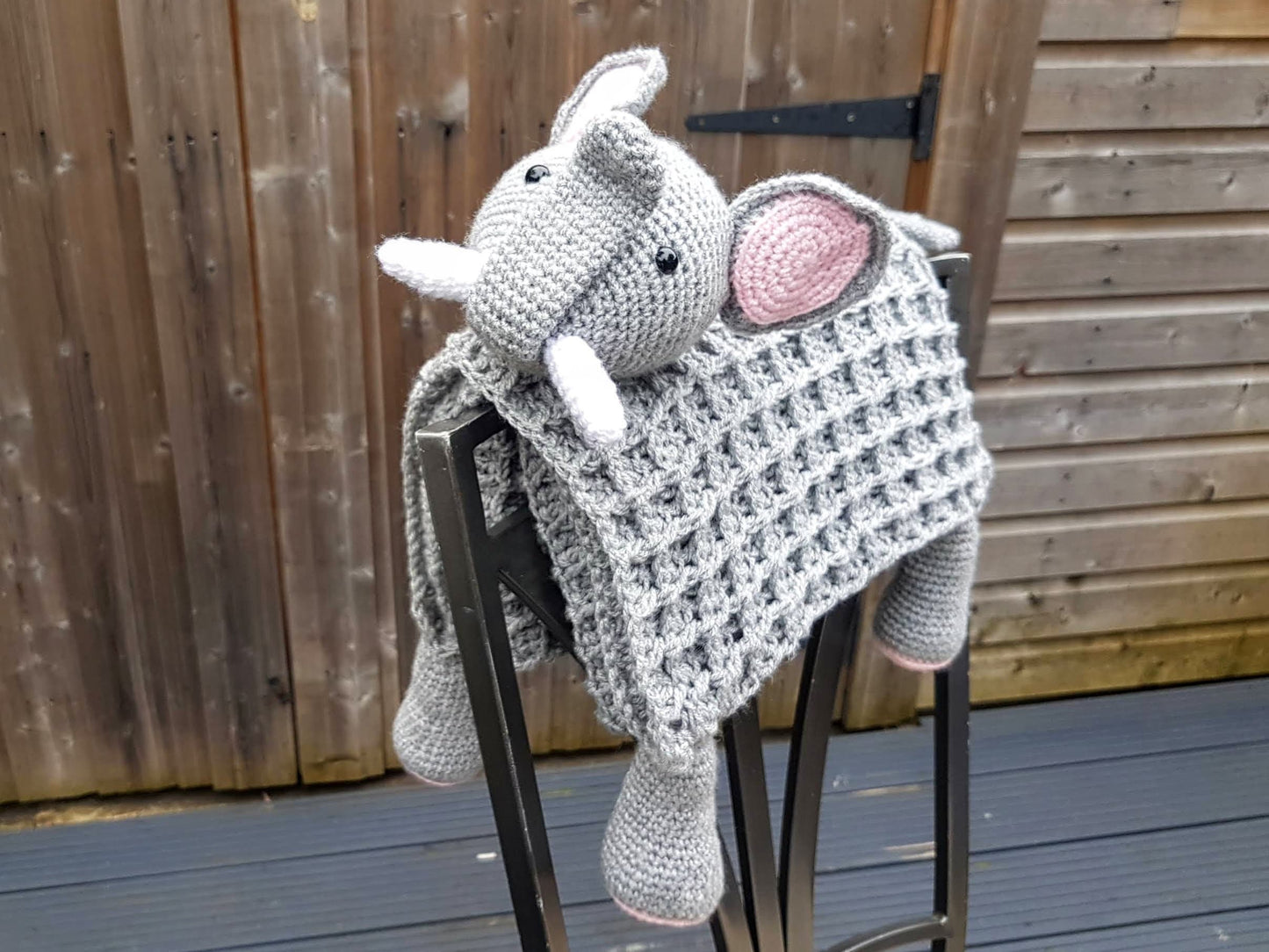 3in1 Safari Elephant Baby Blanket Crochet Pattern | Elephant Amigurumi Blanket Cuddle Play Blanket, Safari Nursery Blanket Baby Shower Gift