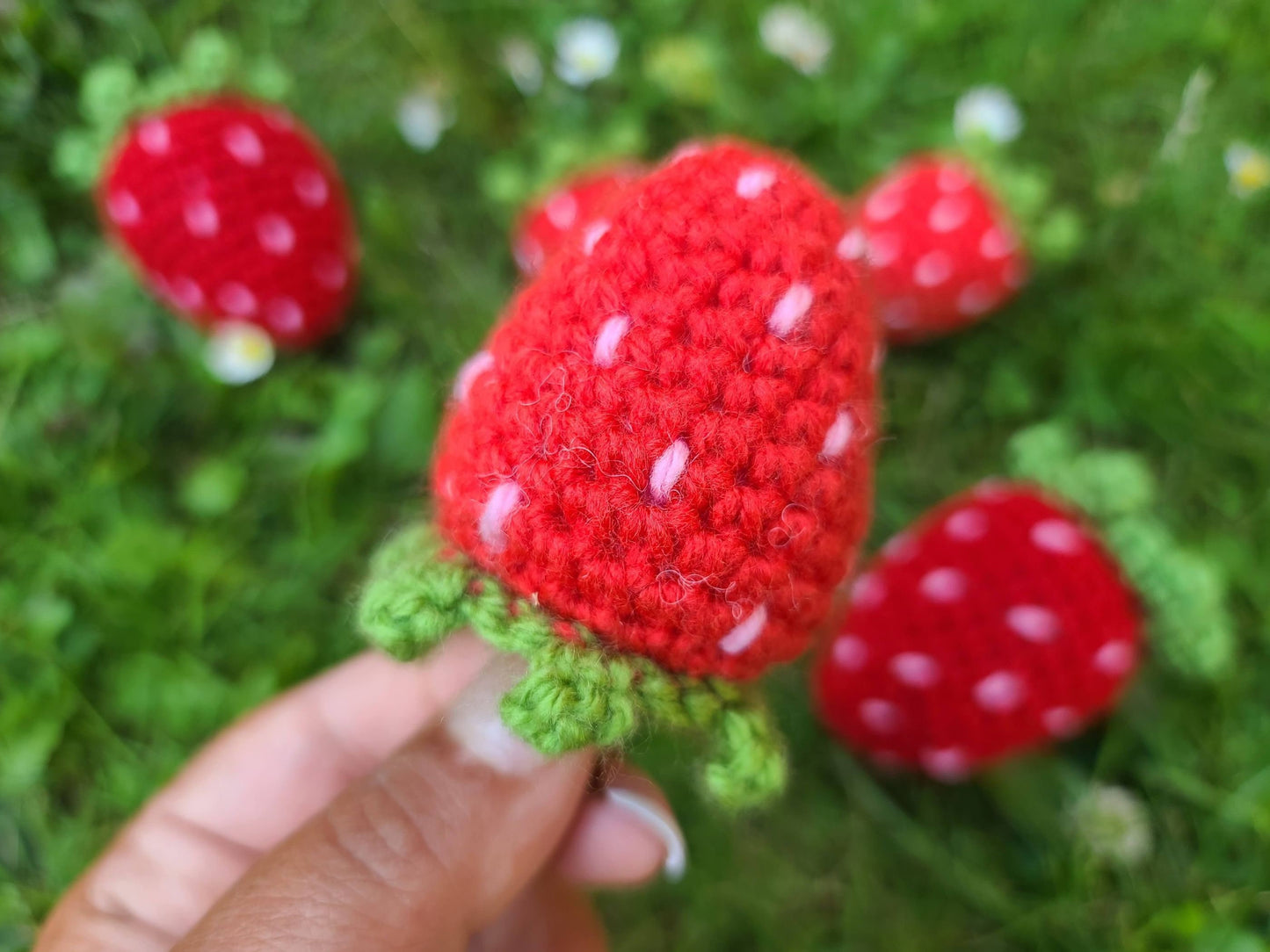 Strawberry Crochet Pattern | Amigurumi Giant Strawberry Pattern Crochet Strawberry Fruit Keychain Pattern Birthday Gift Strawberry Baby Toy