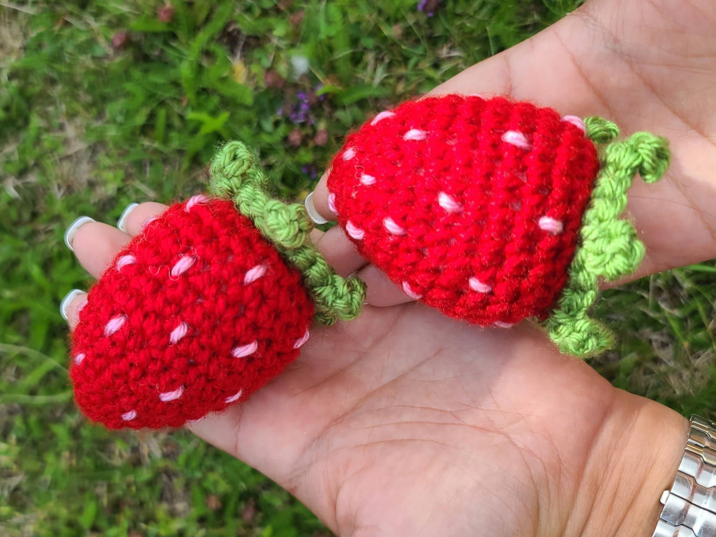 Strawberry Crochet Pattern | Amigurumi Giant Strawberry Pattern Crochet Strawberry Fruit Keychain Pattern Birthday Gift Strawberry Baby Toy
