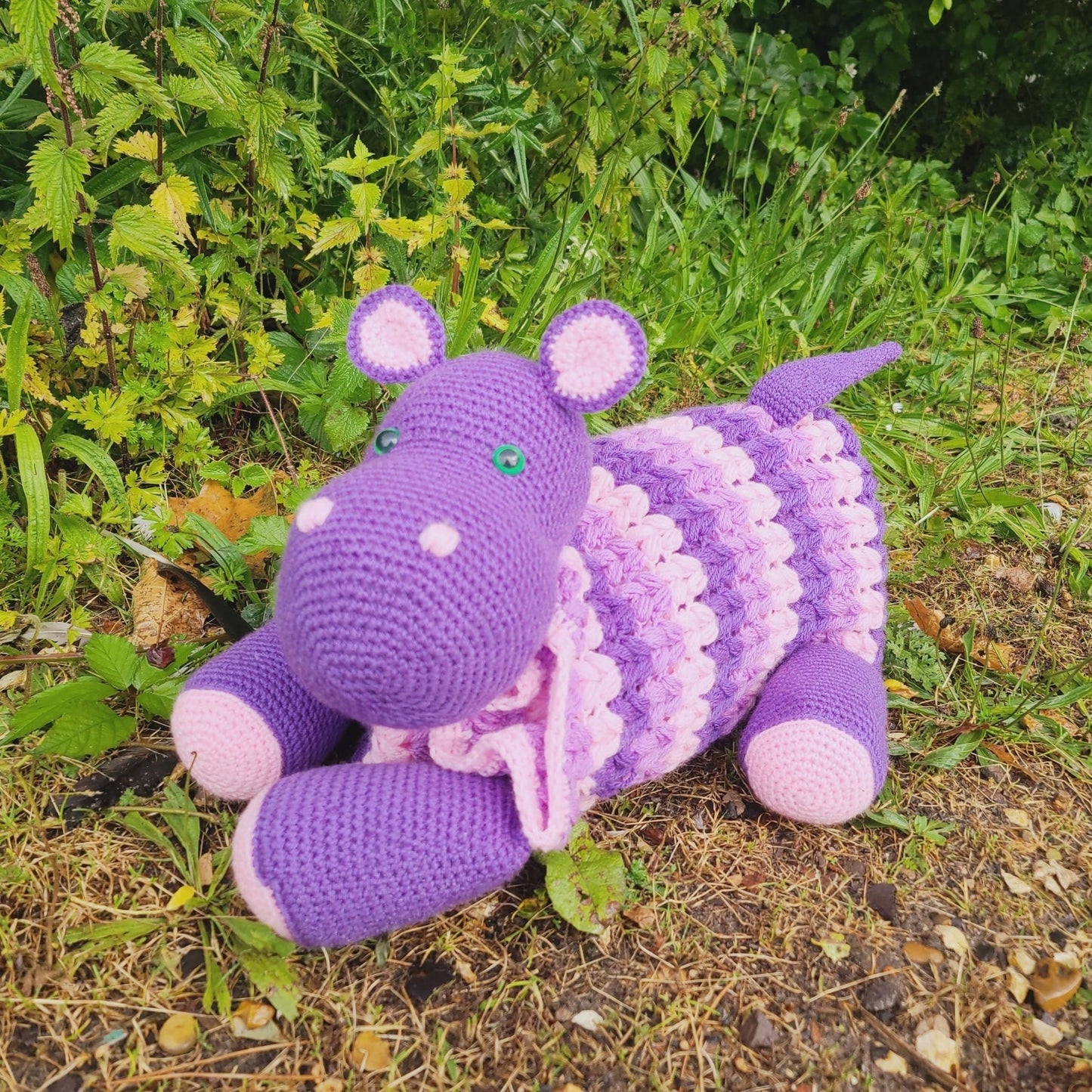 3in1 Safari Hippo Folding Baby Blanket Crochet Pattern | Amigurumi Hippo Blanket | Pram Crochet Blanket Toy Lovey Baby Shower Gift Birthday