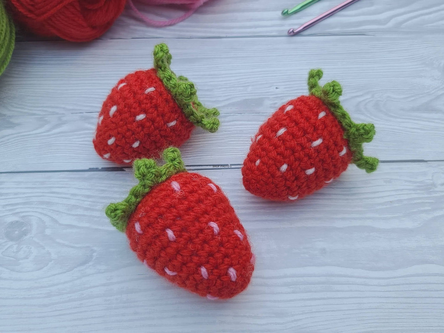 Strawberry Crochet Pattern | Amigurumi Giant Strawberry Pattern Crochet Strawberry Fruit Keychain Pattern Birthday Gift Strawberry Baby Toy