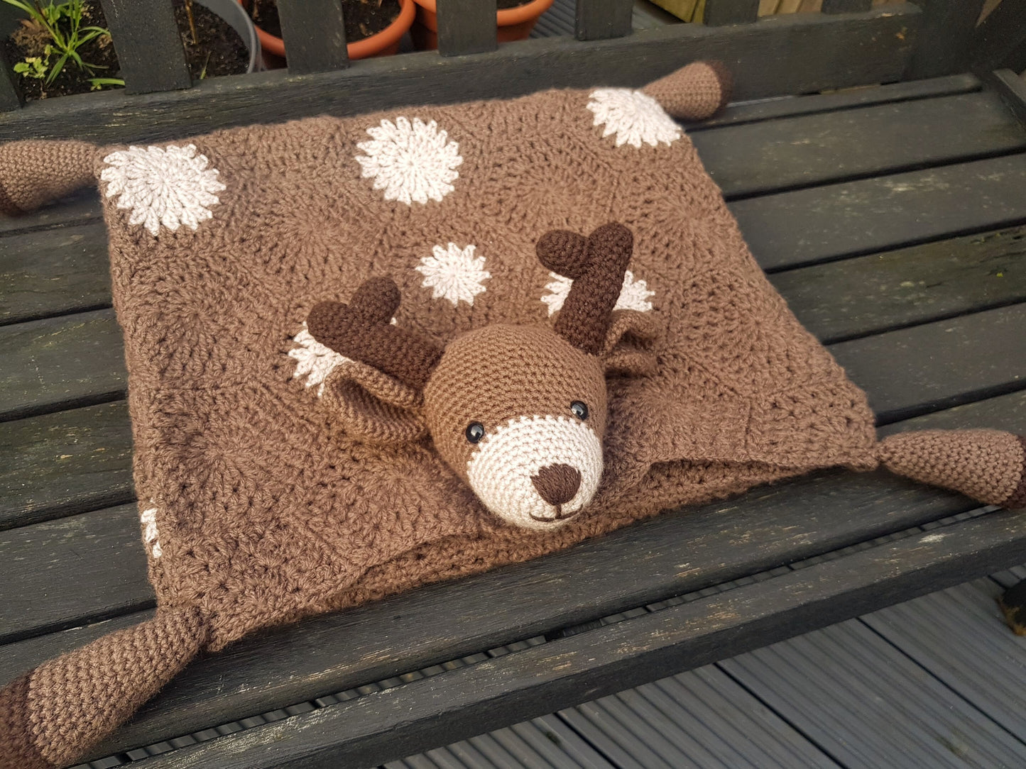 Deer Baby Blanket & Deer Lovey Baby Shower Set Crochet Patterns | Animal Baby Blanket Amigurumi Deer Snuggler Deer Blanket Baby Shower Gift