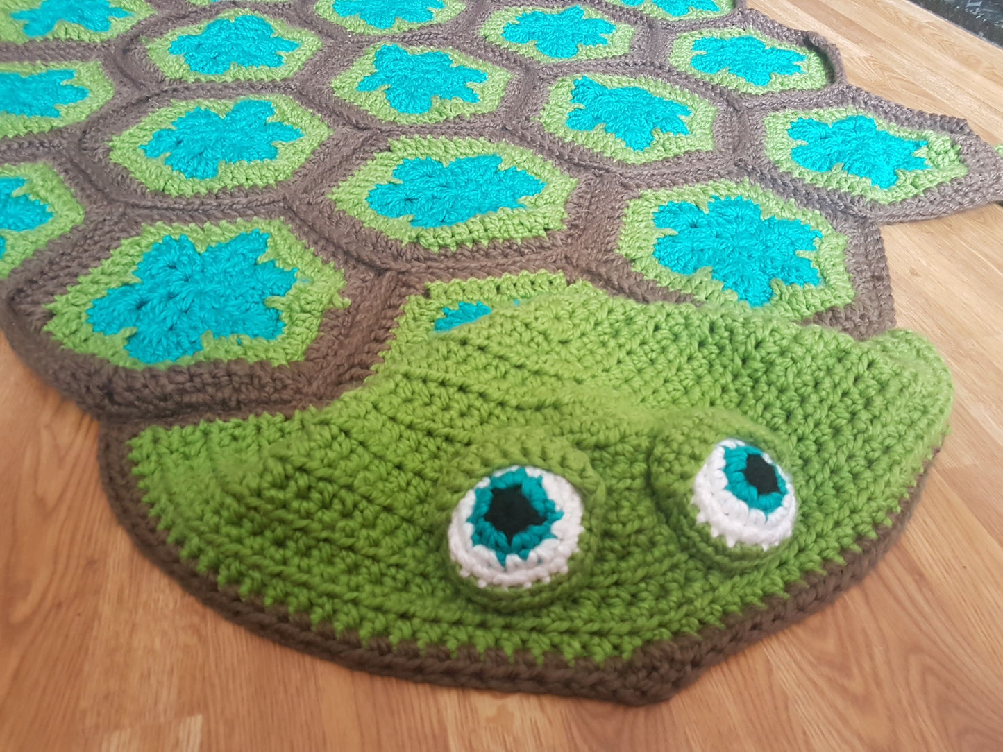 2 in 1 Sea Turtle Tortoise Hooded Blanket in Adult and Child Sizes Crochet Pattern - Baby Gift Marine Animals African Flower Granny Hexagon