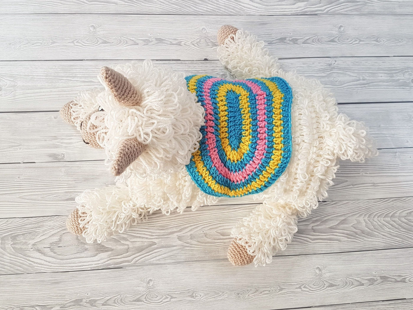 3in1 Llama Baby Blanket Crochet Pattern | Alpaca Llama Blanket Stroller Pram Toy Security Blanket Lovey Baby Shower Gift Boy Amigurumi Llama