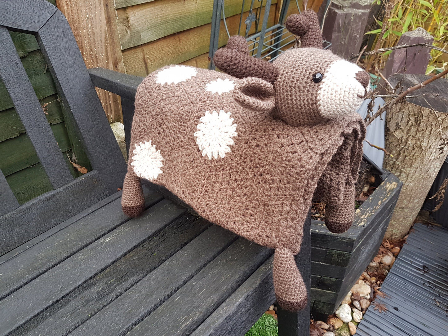Deer Baby Blanket & Deer Lovey Baby Shower Set Crochet Patterns | Animal Baby Blanket Amigurumi Deer Snuggler Deer Blanket Baby Shower Gift